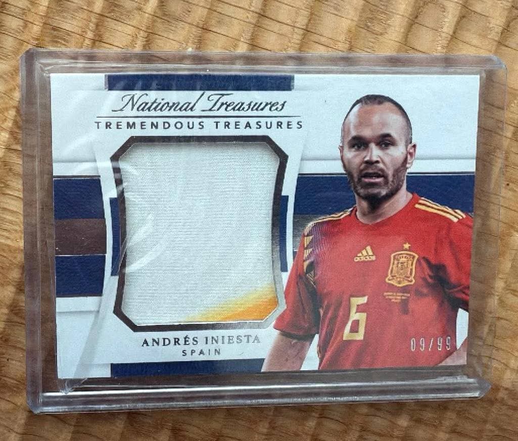 2014 Panini National Treasures Tremendous Treasures Andrés Iniesta Jersey /99 #TT-AI