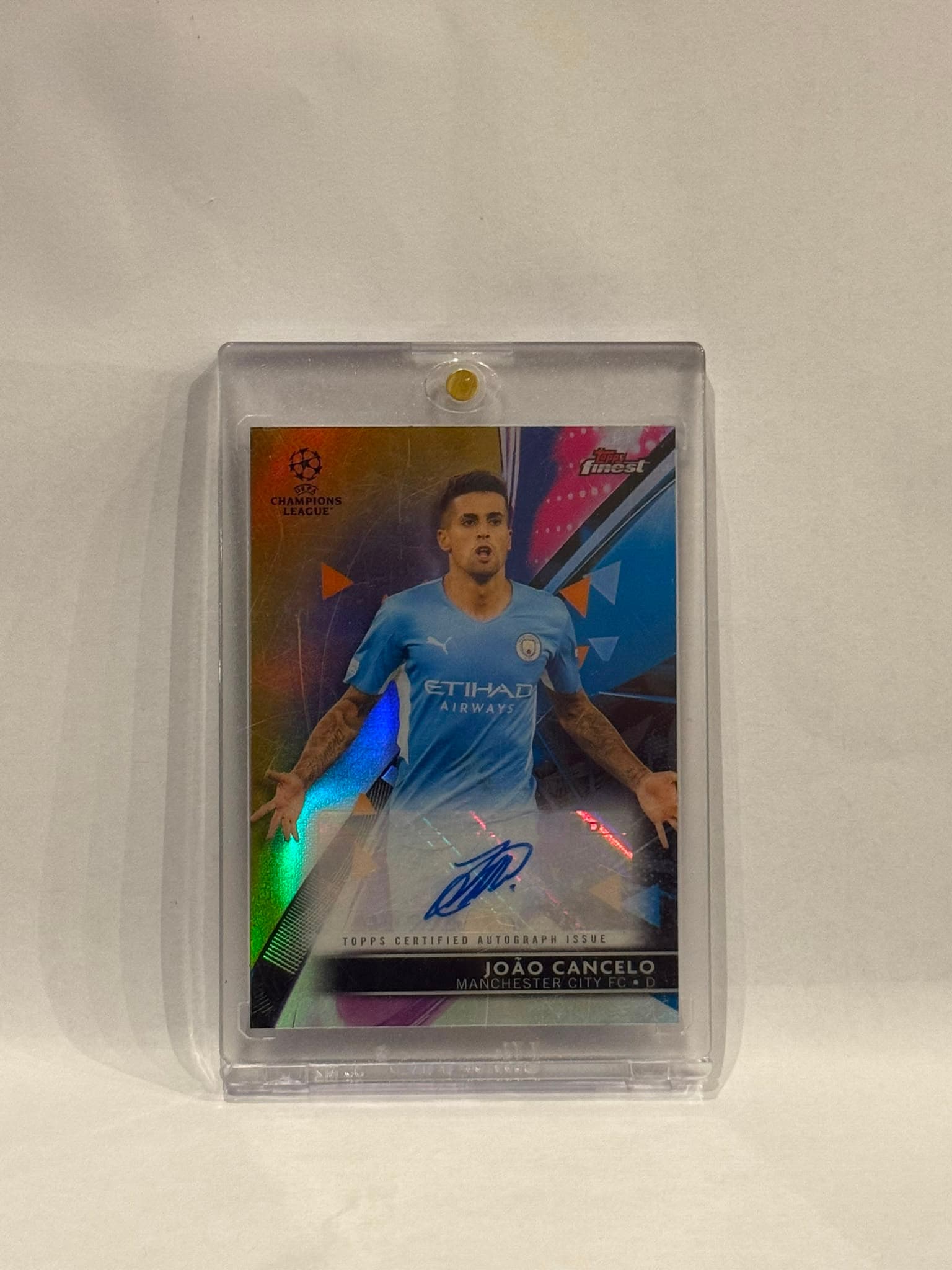 2021-22 Topps Finest UEFA Champions League Base Autograph #BA-JC João Cancelo /50