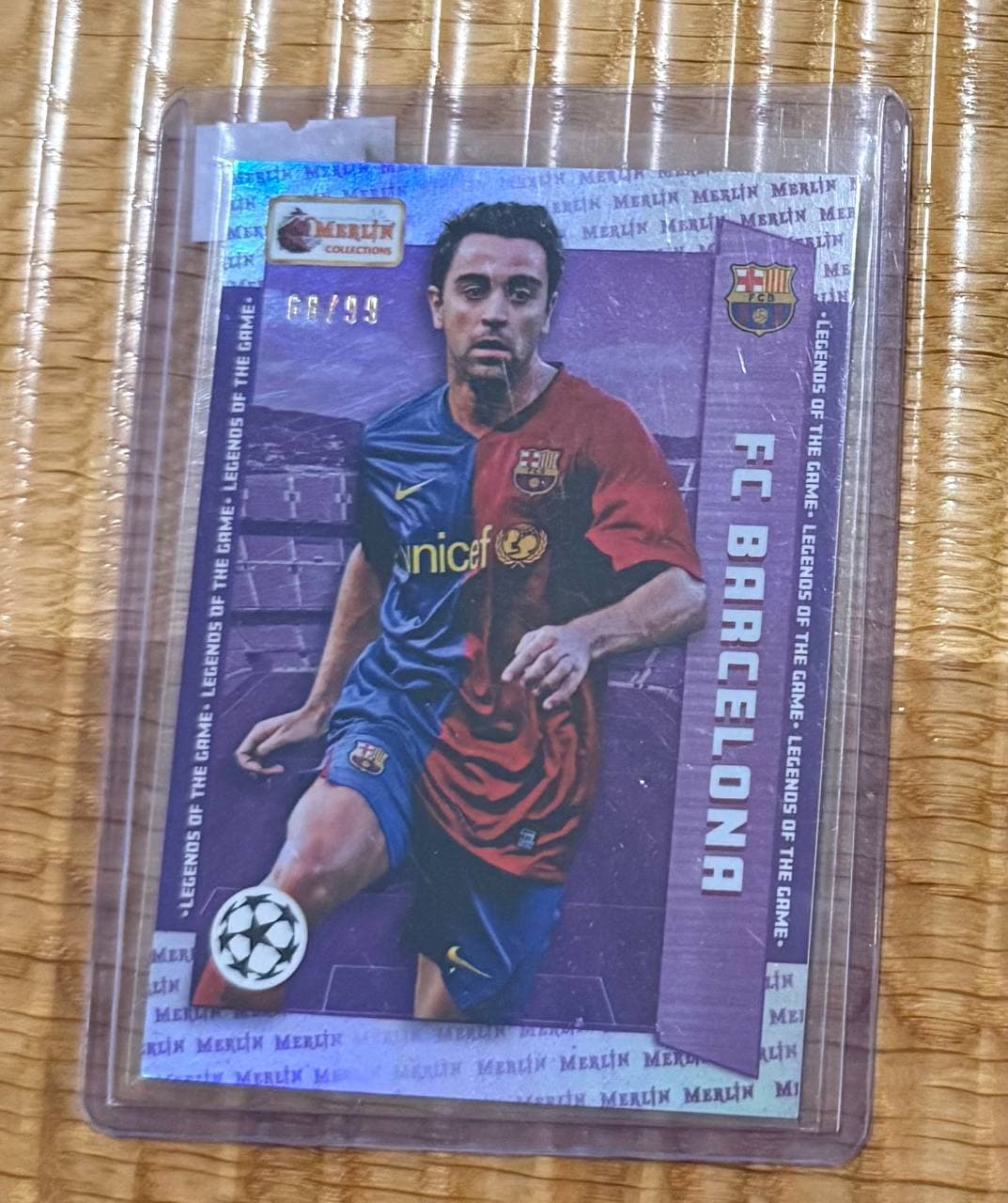 Topps Merlin Legends of the Game Xavi Hernández FC Barcelona /99