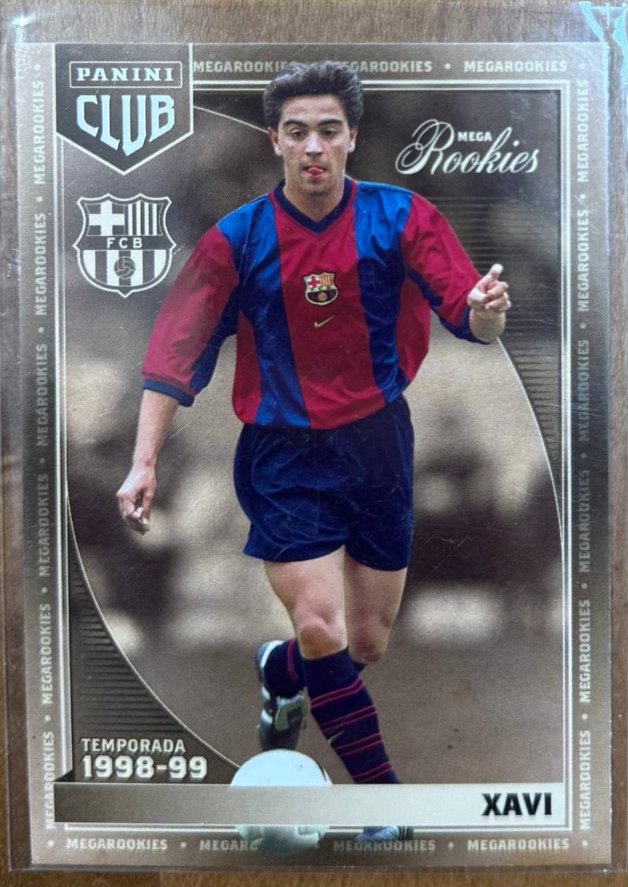 1998–99 Panini Megacracks Club Mega Rookies #46 Xavi Hernández Rookie Card (RC)
