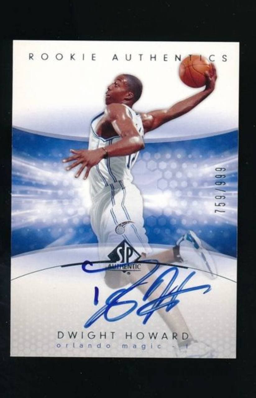 2004-05 SP Authentic Rookie Authentics Autographs Dwight Howard #RA-DH /999
